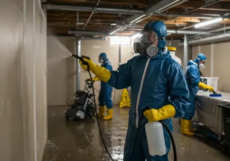 Basement Sanitization and Antimicrobial Treatment process in Monterey County, CA